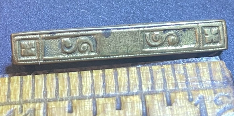 Small Brass Bar Pin