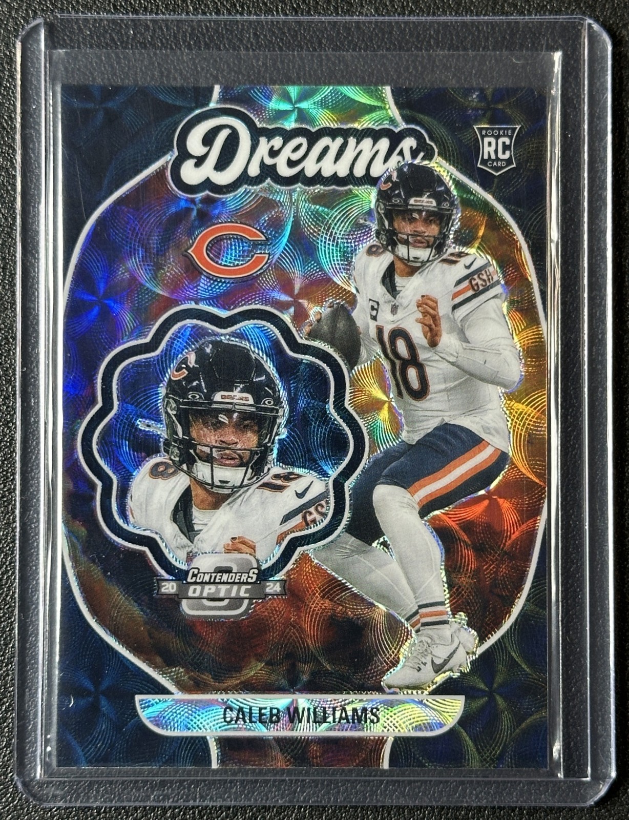 CALEB WILLIAMS 2024 PANINI CONTENDERS OPTIC DREAMS BLACK SCOPE PRIZM RC 20/25