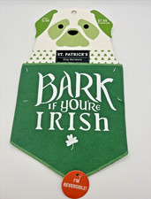 St Patrick's Day Green Bandana Pet Dog Puppy S/M