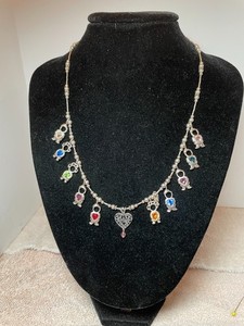 Sterling Silver Grandkids Necklace