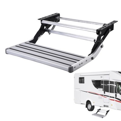 RV Steps 1-Step Manual Retractable RV Stairs For Motorhome Campers Trailer NEW