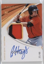 2018 Panini Immaculate Rookie Gold 31/49 Austin Hays #6 Patch Auto 5w7