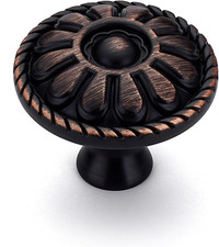 15 Pack 1-1/5 Inch Kitchen Cabinet Knobs Rustic Oil Rubbed Bronze Drawer Handles
