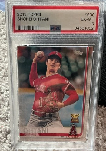 2019 Topps Shohei Ohtani #600 PSA 6 Base Set Angels Baseball