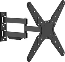 ynVISION.DESIGN Outdoor Weatherproof Articulating TV Wall Mount Bracket black 