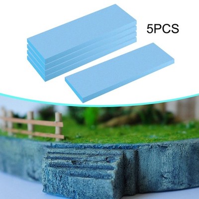 5 Stück Schaumstoff Blöcke Plattform DIY Landschaft Styropor Schaumstoff Platten Diorama Basis