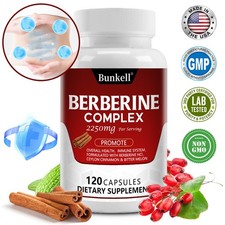 Berberin-Komplex 120 µl Kapseln 2250mg–Unterstützt die Herz-Kreislauf-Gesundheit
