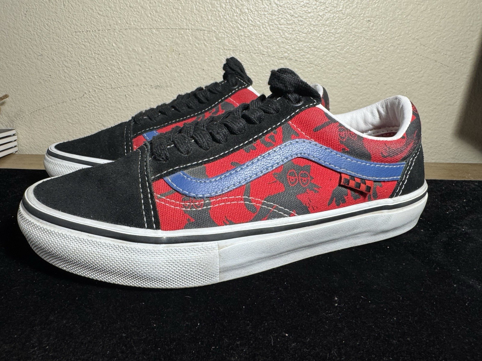 Vans Men's Skate Skool Krooked By Natas For Ray Barbee Suede
