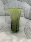 Vintage Hand Blown Murano Style Teleflora Tulip Art Glass Vase