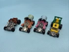4 Vintage 1972 Mattel Hot Wheels Zowees Shell Gas Station Promotional  Cars