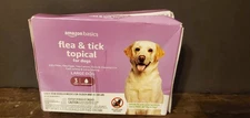 Amazon Basics  Flea & Tick Topical Treatment for Large Dogs 45-88 lbs, 3x3 Pack