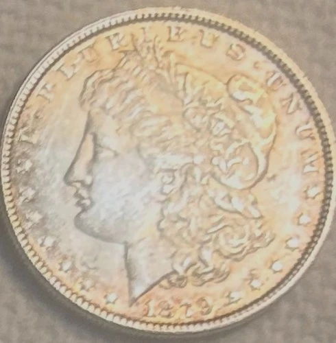 1879 P Morgan AU/BU very nice coin brilliant free shipping Sigma tested genuine+