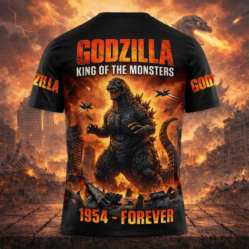 god zilla King of the Monsters All Over Print Shirt
