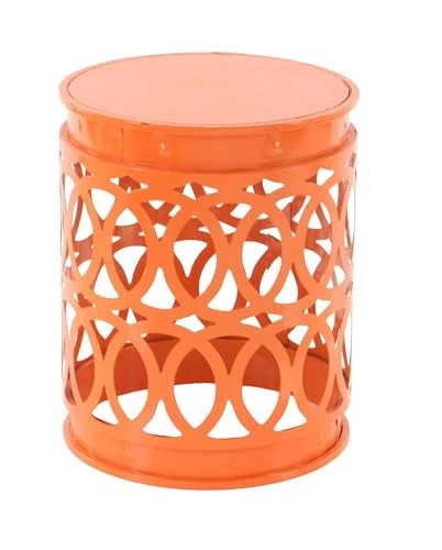  Mesa de metal lateral interior exterior 22", 18", 15" H multicolor Foto 4 de 4