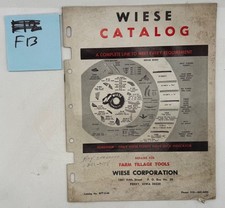 Vintage Wiese Catalog RFT-2-66 Farm Tillage Tools Plow Parts Manual