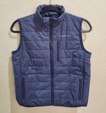 VINEYARD VINES Vest Blue Performance polyester quilted size M Youth 12-14