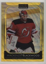 2021-22 O-Pee-Chee Platinum Neon Yellow Surge Mackenzie Blackwood #174 17ed