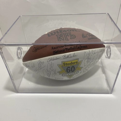 Rare Pittsburgh Steelers 60th Season Signed Football Commemorative 1992 Duke