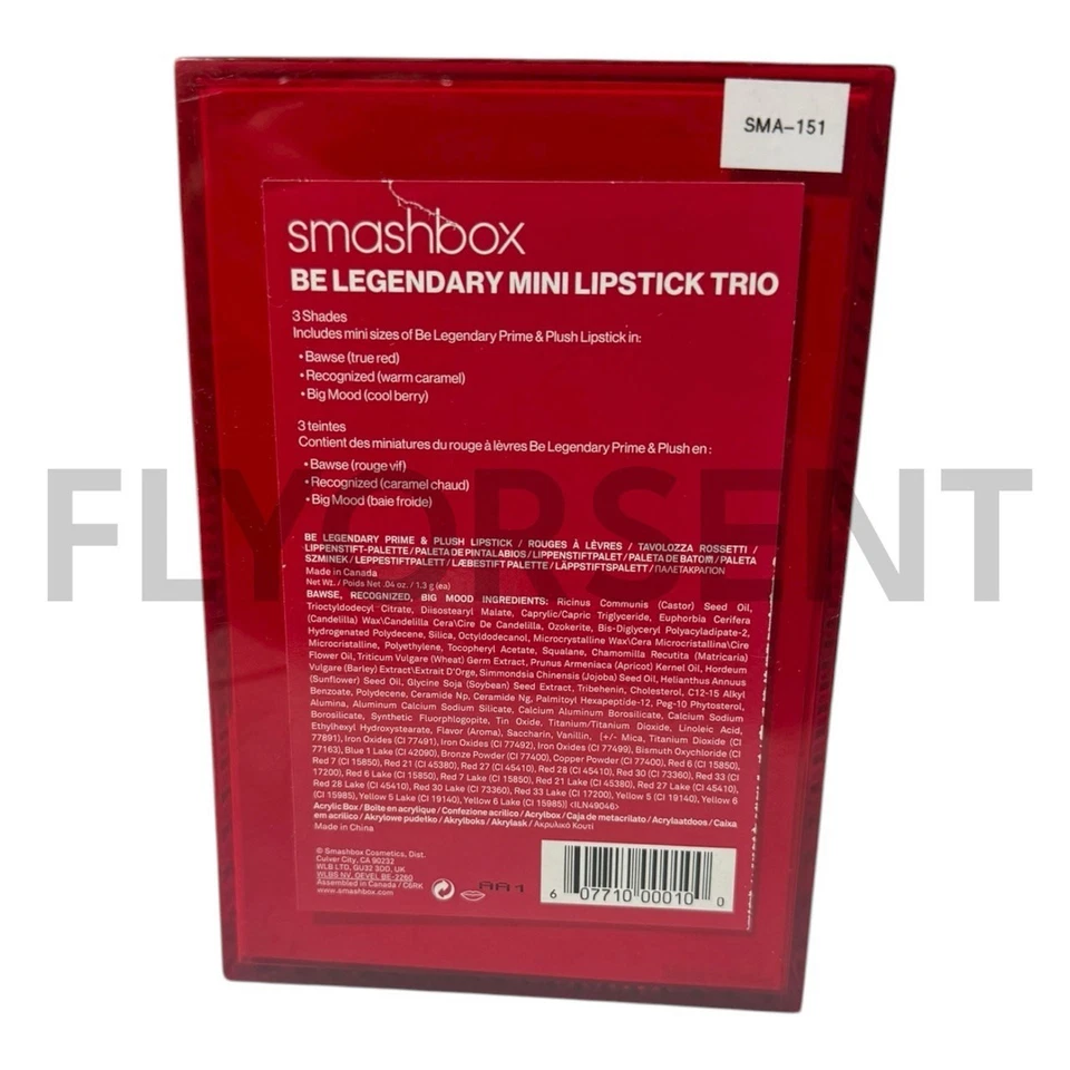 Smashbox Be Legendary Mini Lipstick Trio Set - 3 Mini Lipsticks NIB - Image 3 of 4