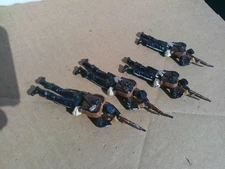 Authenticast HE,  Prussian infantry Army lying down 4x, well painted lead 54mm