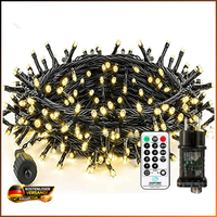 LED Lichterkette AußEn 15M 100 LED Mit Fernbedienung Timer Wasserdicht Deko