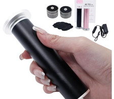 Electric Foot Callus Remover Professional Aluminum 80pcs Sandpaper Discs Black