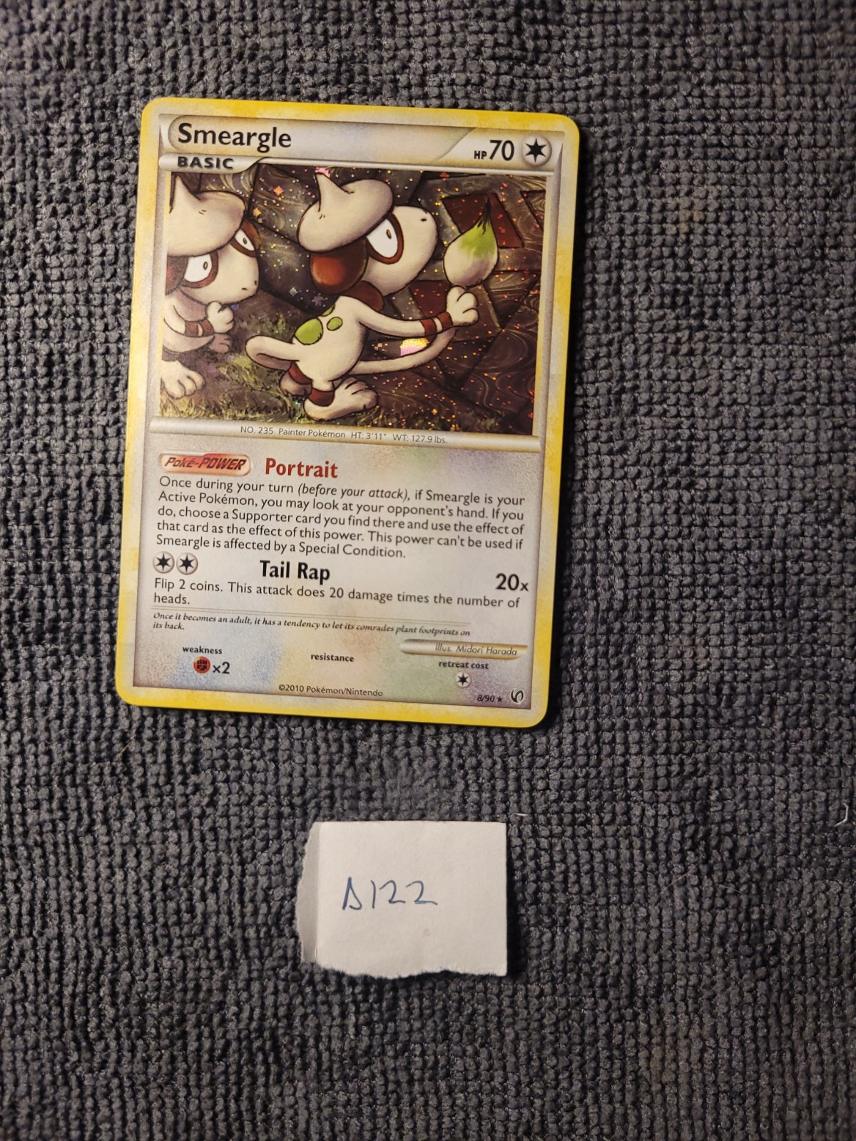 Smeargle 8/90 Undaunted Holo Foil NM 