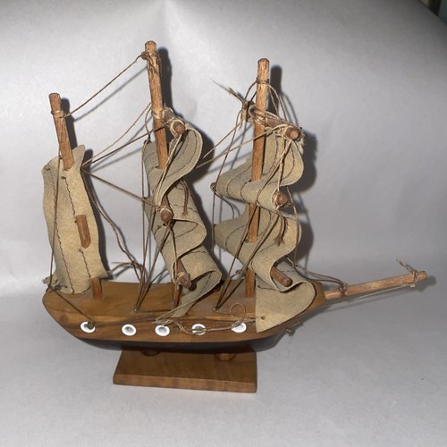 8x Vintage Scratch gebaut / Hobby Holzmodell meist Fischerboote - versch. Größen - Bild 6 von 17