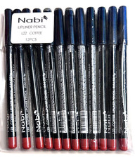 NABI LIPLINER PENCIL, L22 COFFEE, 0.04 OZ. 12 PACK -FREE SHIPPING