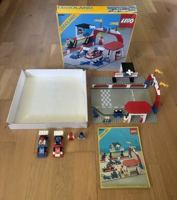 Lego LEGOLAND City 6381 Motor Speedway (1987) KOMPLETT + OVP +OBA Vintage System