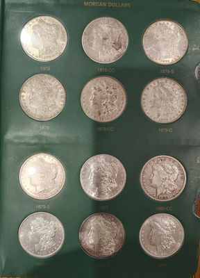 Complete Set 1878-1921 Morgan Silver Dollars 93-S, 89-CC all dates
