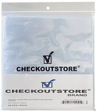 COS Clear Plastic OPP 12" Vinyl Record Album Covers 4 Mils Outer Sleeves