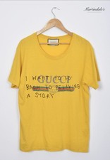 Medium Gucci I Want To Go Back To Telling A Story Yellow Tshirt
