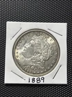 1889 Morgan Silver Dollar $1 XF/AU Light Toning Better Eye Appeal