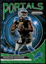 2023 Panini Prizm #PO-2 Hendon Hooker Portals Prizms Green Wave Rookie E1