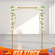 Wedding Arch Backdrop Metal Stand Square Flower Rack Frame Garden Party Decor US