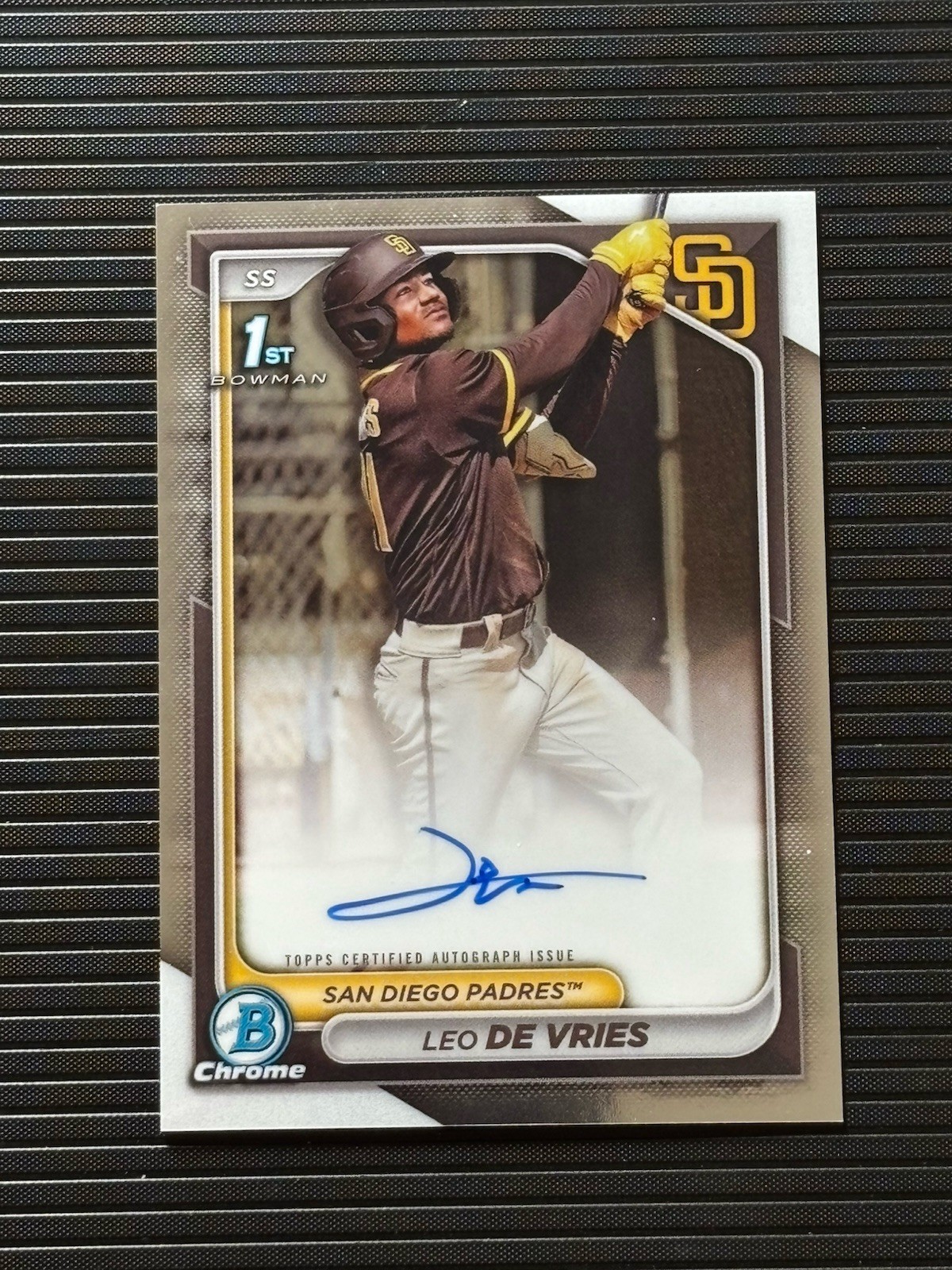 2024 Bowman Chrome CPA-LD Leo De Vries Auto