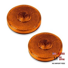 Trailer Led Side Marker Lights 12v Dc 2.5inch Round Signal Clearance 2 Amber Trailer Led Side Marker Lights 12v Dc 2.5inch Round Signal Clearance 2 Amber