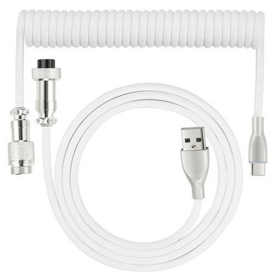 USB C Keyboard Cable USB C to USB A Cable for Gaming Coiled Keyboard Braided ...