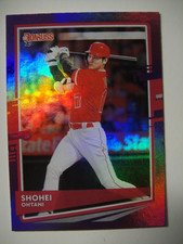 Shohei Ohtani 2020 Panini Donruss #94 Holo Pink Base Angels Batting