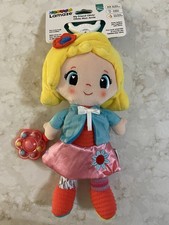 NUEVO Lamaze My Friend Olivia Peluche Suave Sensorial Sonajero Muñeca Juguete Clip-on