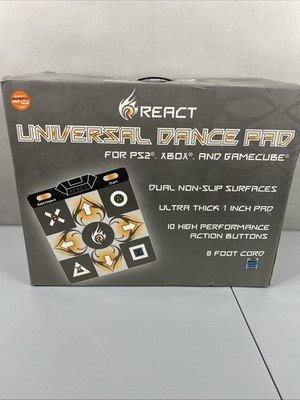 React Universal Dance Pad Padded Mat PS2 Xbox & GameCube 1'' Pad