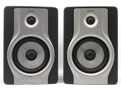 PAIR of M-Audio BX5 Carbon 5'' Powered Studio Monitor Speakers #455
