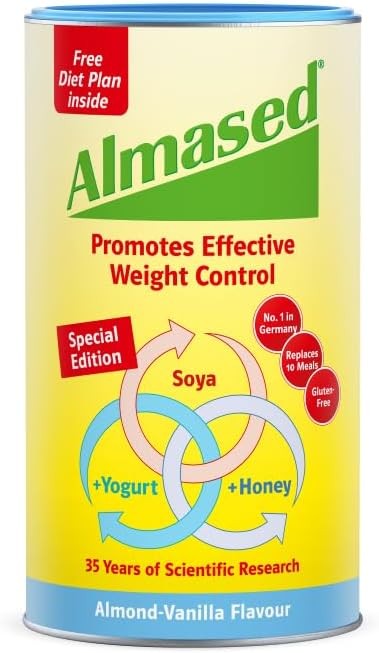 Almased Almond-Vanilla Meal Replacement Shake - Protein Powder for Weight Loss,