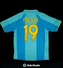 LIONEL MESSI SIGNED AUTO FC BARCELONA SOCCER JERSEY BECKETT BAS STICKER