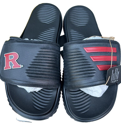 adidas Mens Alphabounce 2.0 Slides Sandals NCAA Rutgers Scarlet Knights JI2526