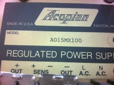 ACOPIAN A015MX100 Geregelten Netzteil 110VAC ...