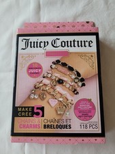 New Juicy Couture Make It Real DIY 5 Charm Bracelets Making Kit 118 Pcs Age 8 