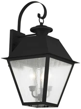 Mansfield 22" High Black Outdoor Wall Light