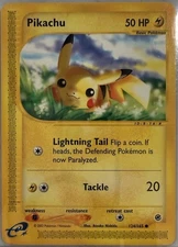 Pokémon Pikachu TCG 124/165 Regular E-Reader Expedition Base Set